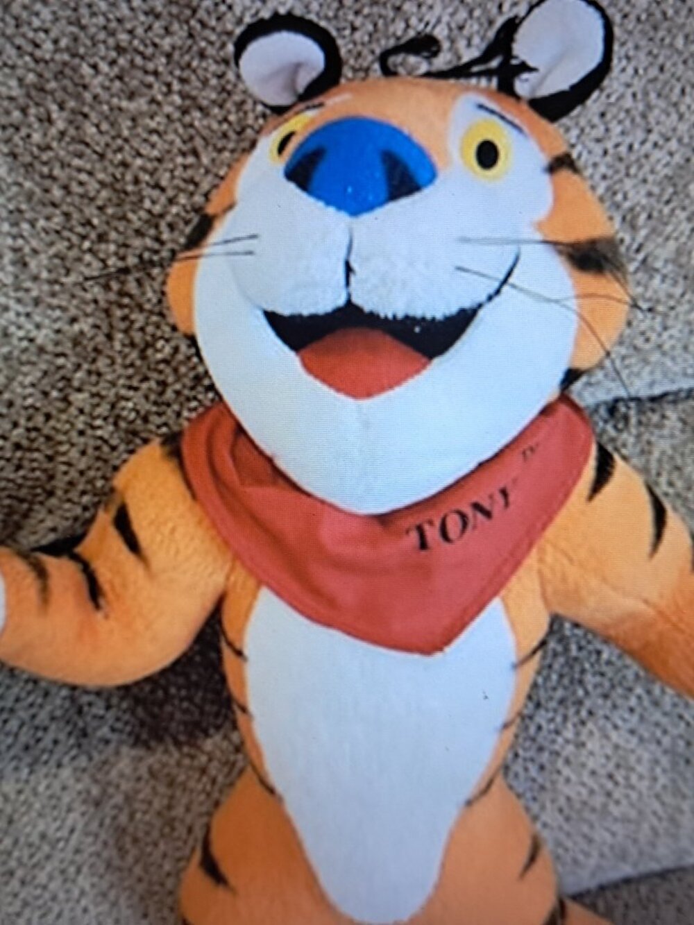 Vintage Tony The Tiger Frosted Flakes Cereal Mascot Plush Stuffed Animal